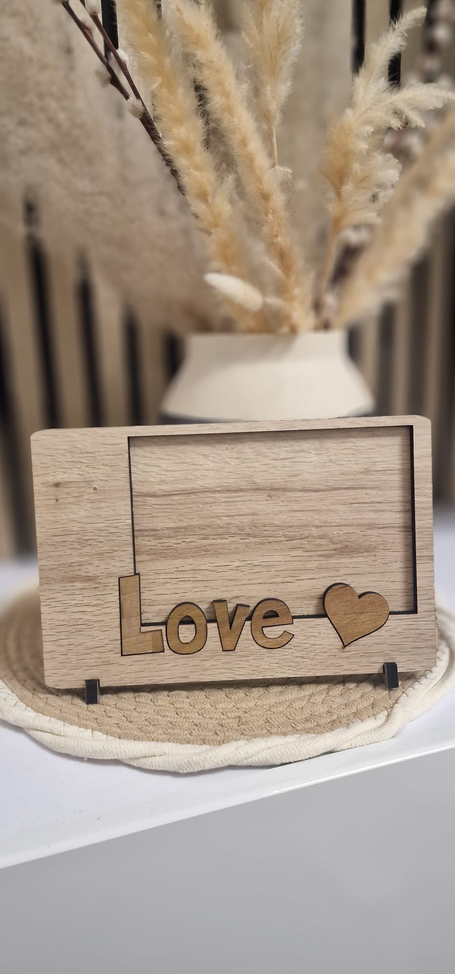 Naturholz-Bilderrahmen 10×15 cm (Gesamt 16×24 cm) – Hoch- & Querformat