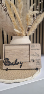 Naturholz-Bilderrahmen 10×15 cm (Gesamt 16×24 cm) – Hoch- & Querformat