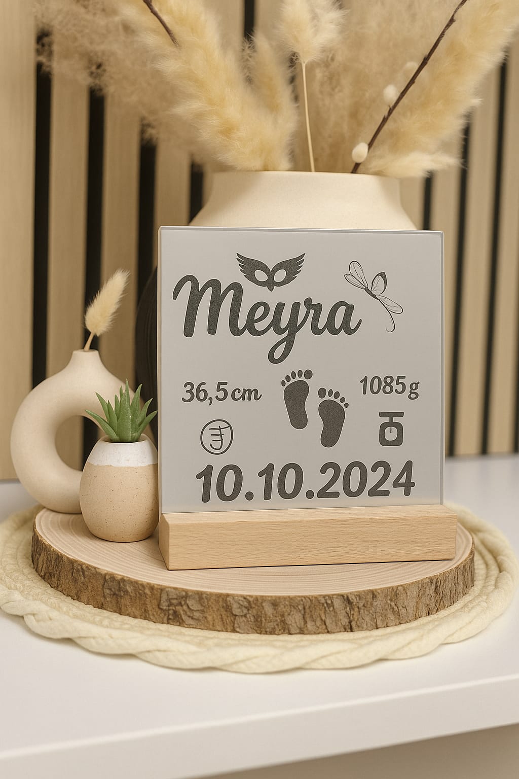 Spiegel mit LED-Sockel