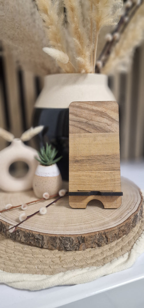 Mobiltelefonhalterung & -ständer aus Naturholz